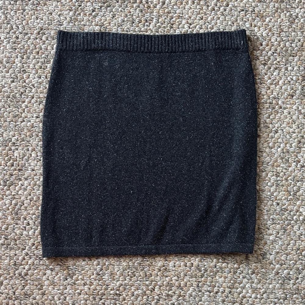 J. Jill Silk Blend Sweater Charcoal Pencil Skirt